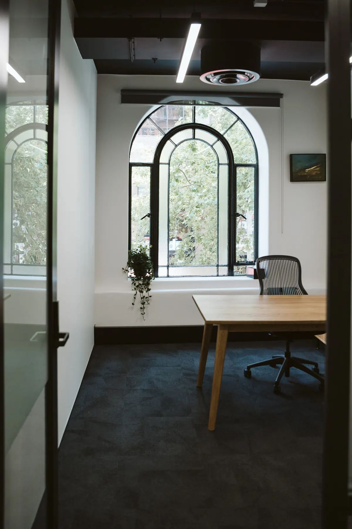 A chair waiting in Luke Ameye's chambers, Queen Street, Auckland